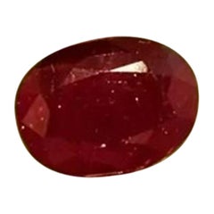 3.30cts Mozambique Ruby Blood Red Cut Stone Unheated 100% Natural Certified