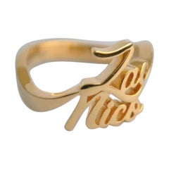 14k Solid Gold Couple Name Ring Personalized