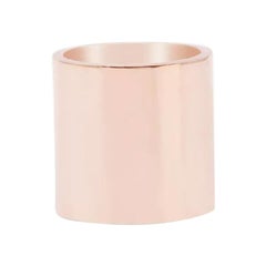 14k Solid Gold Wide Ring Band Unisex