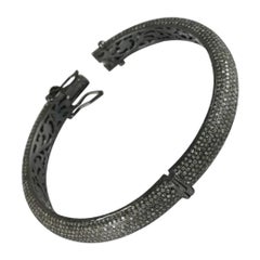 Pulsera de diamantes con pavé Tema Pulsera de diamantes de plata de ley 925