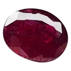 3.35cts Mozambique Ruby Unheated Cut Stone 100% Natural Certified AAA+