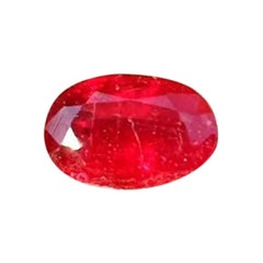 1.50 cts Mozambique Ruby Unheated Blood Red Cut Stone Natural Ruby AAA+