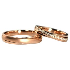 Anneau de mariage en or massif 14k avec diamant Classic Eternity Bridal