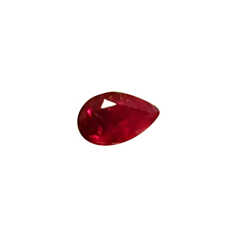 Mozambique Ruby 0.83 cts Blood Red Unheated 100% Natural AAA+ Color Certified