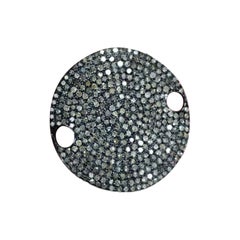 Natural Pave Diamond Bracelet Connector Findings 925 Silver