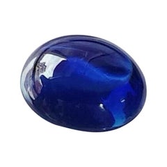 Zaffiro blu naturale blu reale non riscaldato 2,75ct Cabochon ovale