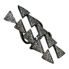 Anillo de diamantes de diseño para todo el dedo Plata 925 Anillo de diamantes para todos los días