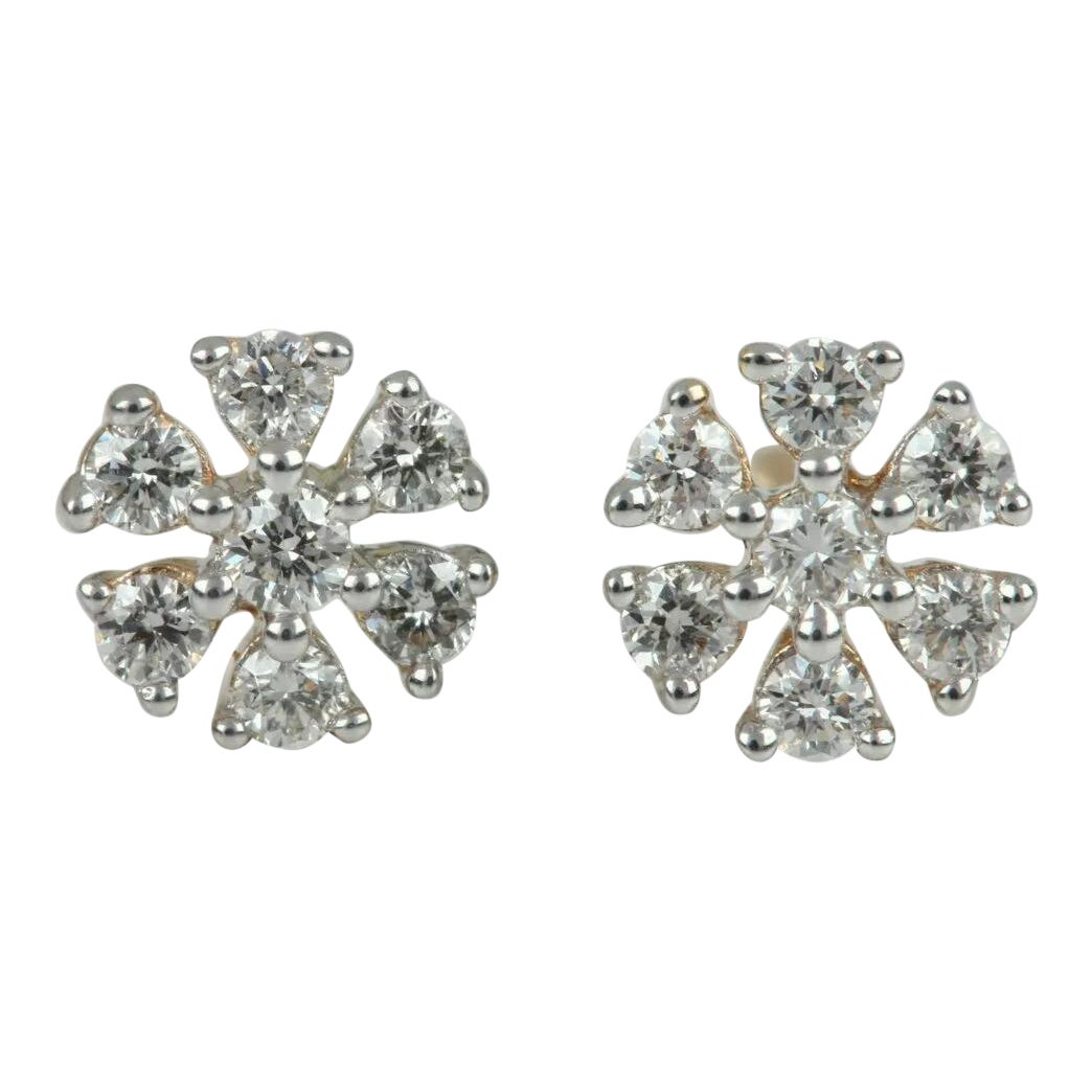 Natural Diamond Stud Earring in 14k Gold