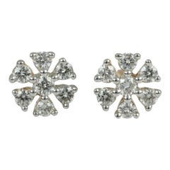 Natural Diamond Stud Earring in 14k Gold