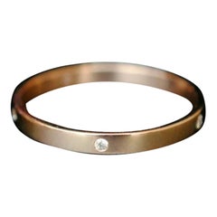 Diamond Eternity Band 14k Solid Gold Bold Knuckle Ring