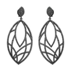 Marquise Shape Pave Diamond Earring 925 Silver Diamond Handmade Earring