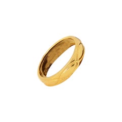 14K Solid Yellow Gold Wedding Band Ring
