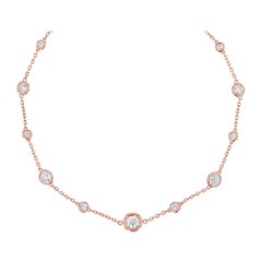 14K Solid Gold Diamond Strand Bracelet