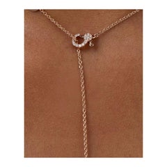 14k Solid Gold Beads Lariat Necklace