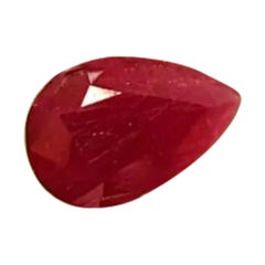 Mozambique 6.68 ct Purplish Red IGI Certified Red Ruby Cut Jewelry Stone