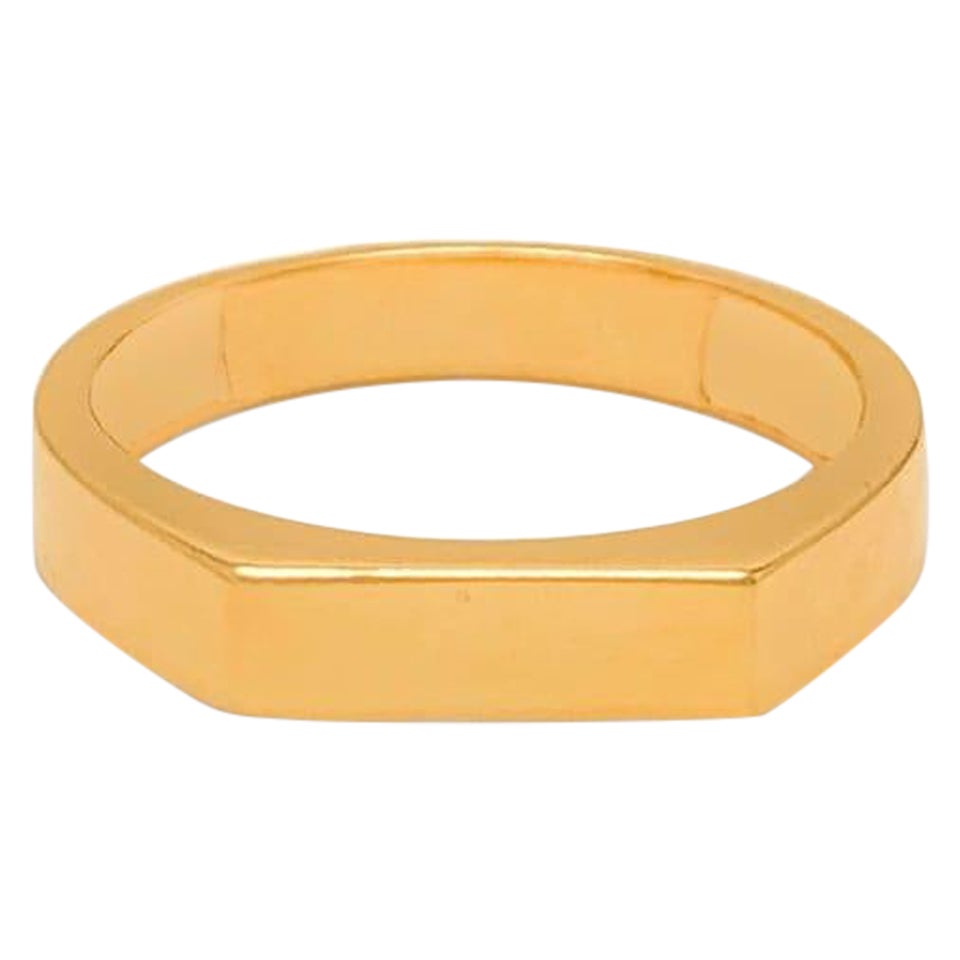 14K Solid Gold Edge Band Men Accessories