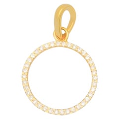 Diamant-Halo-Anhänger Hochzeit Halskette in 14K massivem Gold
