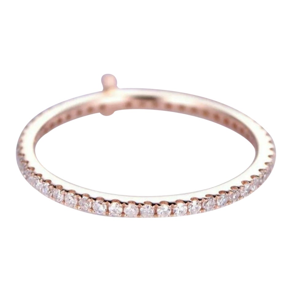 14K Solid Gold Diamond Ring for Women