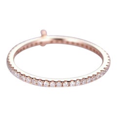 14K Solid Gold Diamond Ring for Women