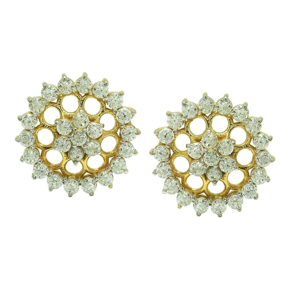 Pendiente de oro amarillo de 14 quilates con diamante natural