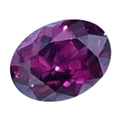 Purple Garnet 2.95Cts Mozambique Purple Garnet Garnet Oval Shape