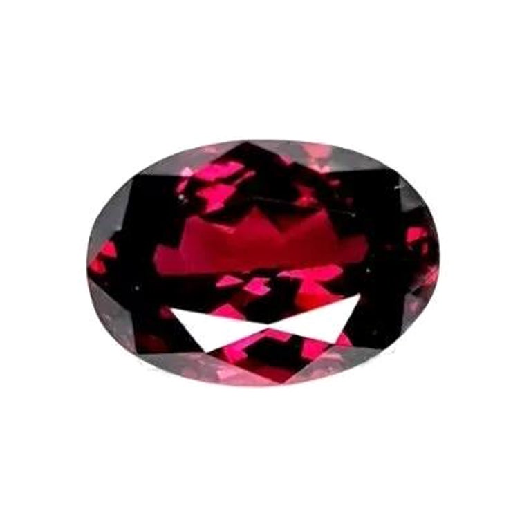 Purple Garnet 2.24Cts Mozambique Purple Garnet Oval Rare Grape Garnet.