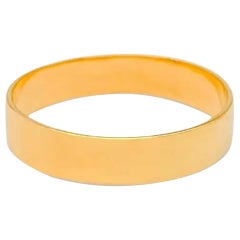Thick 14K Yellow Gold Wedding Solid Ring Band Unisex