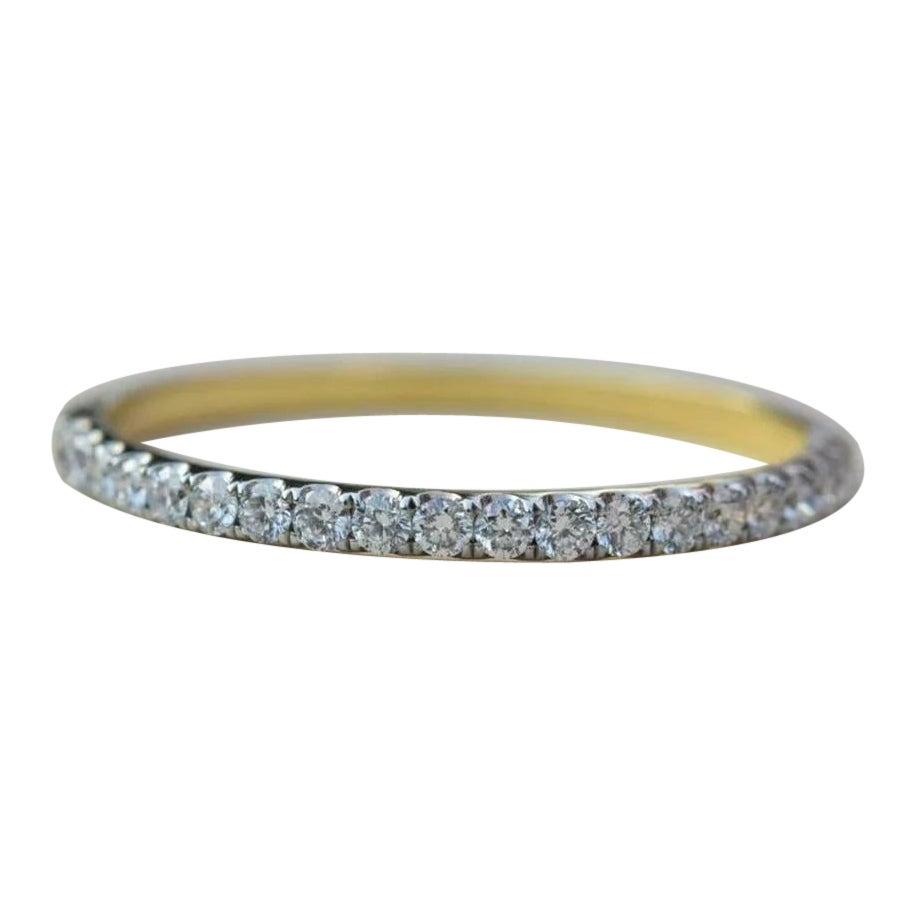 Eternity Band Natural Diamond Ring in 14k Solid Gold