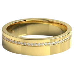 14K Solid Diamond Wedding Ring Band