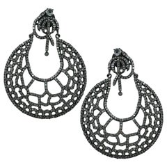 Boho Fashion Pave Diamante 925 Plata Joyería Fina