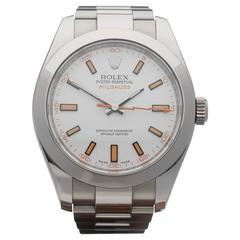 Rolex Stainless Steel Milgauss Automatic Wristwatch Ref W3187