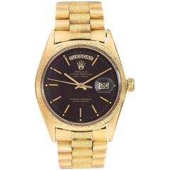 Rolex Yellow Gold Oyster Perpetual Day-Date Presidential Automatic Wristwatch