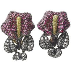 Ruby Calla Lily Earrings 6