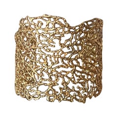 Brazalete Abanico de Mar Mediano Oro 14 KT