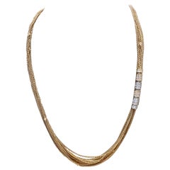 18 K rose white Gold Paul Binder Diamond Sautoir