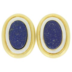 Tiffany & Co. Paloma Picasso Lapis Lazuli Clip On Earrings