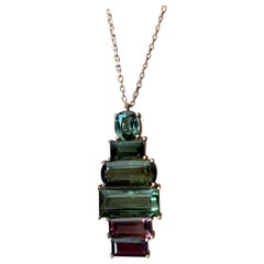 18.65 Carat Tourmaline and 18K Rose Gold Pendant