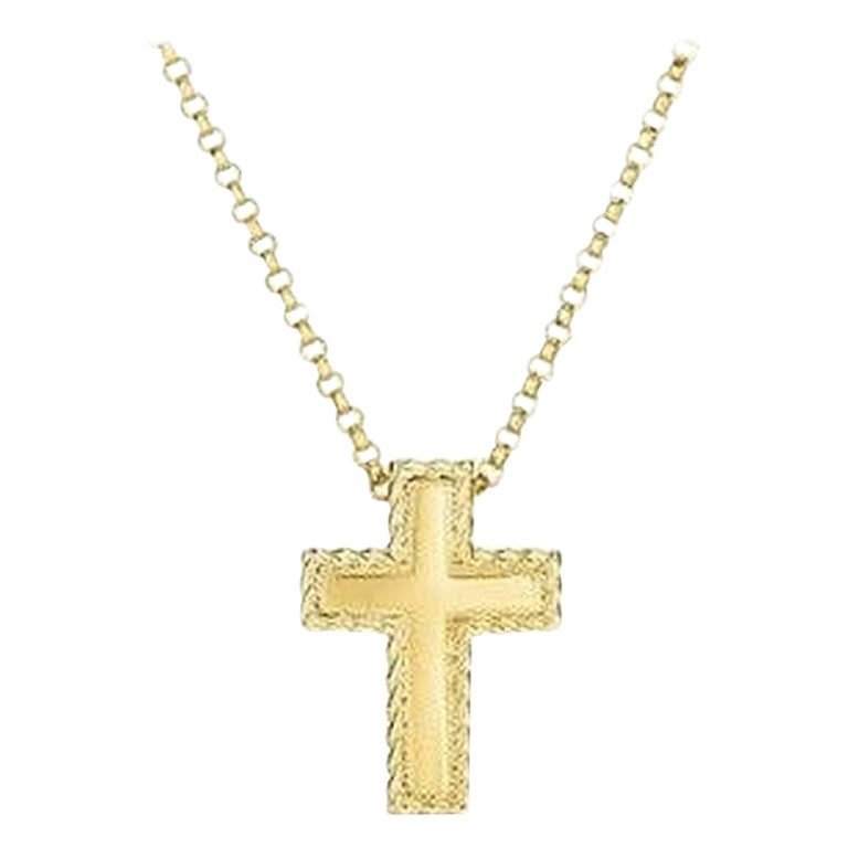 Roberto Coin Small Princess Cross Pendent Necklace 7771623AY180