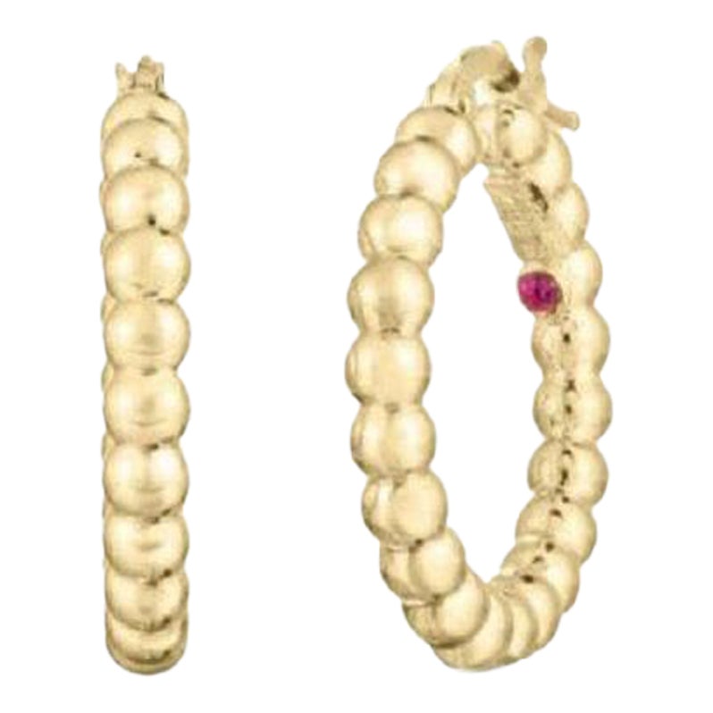 Roberto Coin 18k Yellow Gold Oro Classic Hoop Earring 6740646AYER0