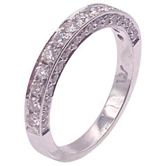 0.45ctw 2 Sided Pave Diamond Band in 14KT White Gold