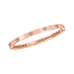 Roberto Coin Rose Gold Narrow Ladies Bangle with Diamonds 8882970AXBAX