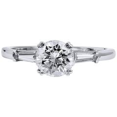 1.14 Carat Diamond Platinum Engagement Ring