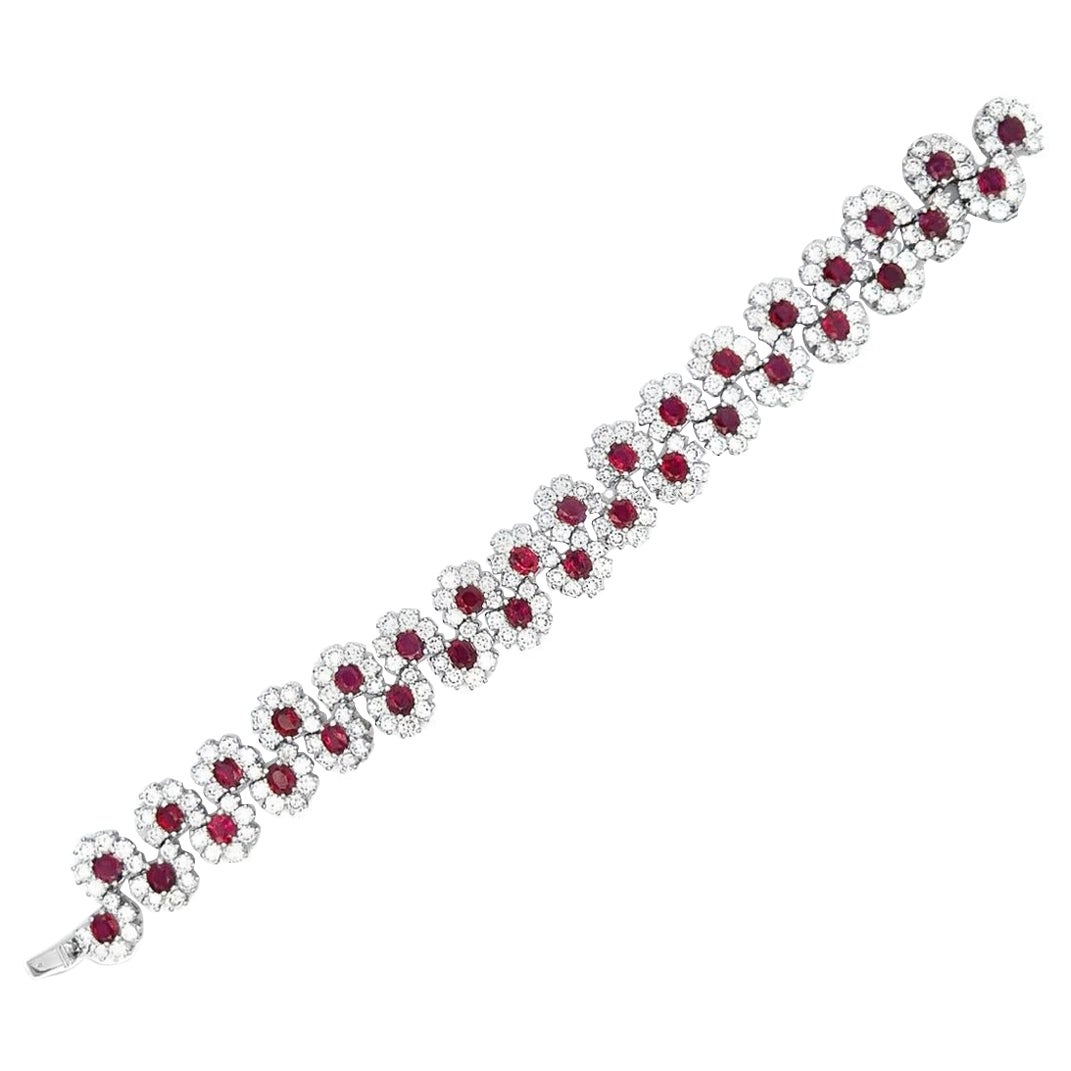 Bracciale con rubini e diamanti
