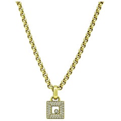 Chopard 0.50ct Diamond Gold Pendant Necklace