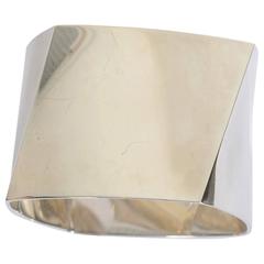 Tiffany & Co. Frank Gehry Sterling Silver Torque Bangle Bracelet 10