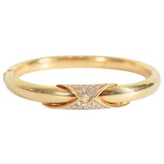 Birks Diamonds Gold Bangle Bracelet 4