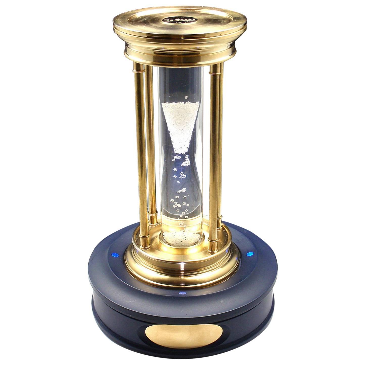 De Beers Limited Edition Millennium 2000 Diamond Brass Hourglass Timer
