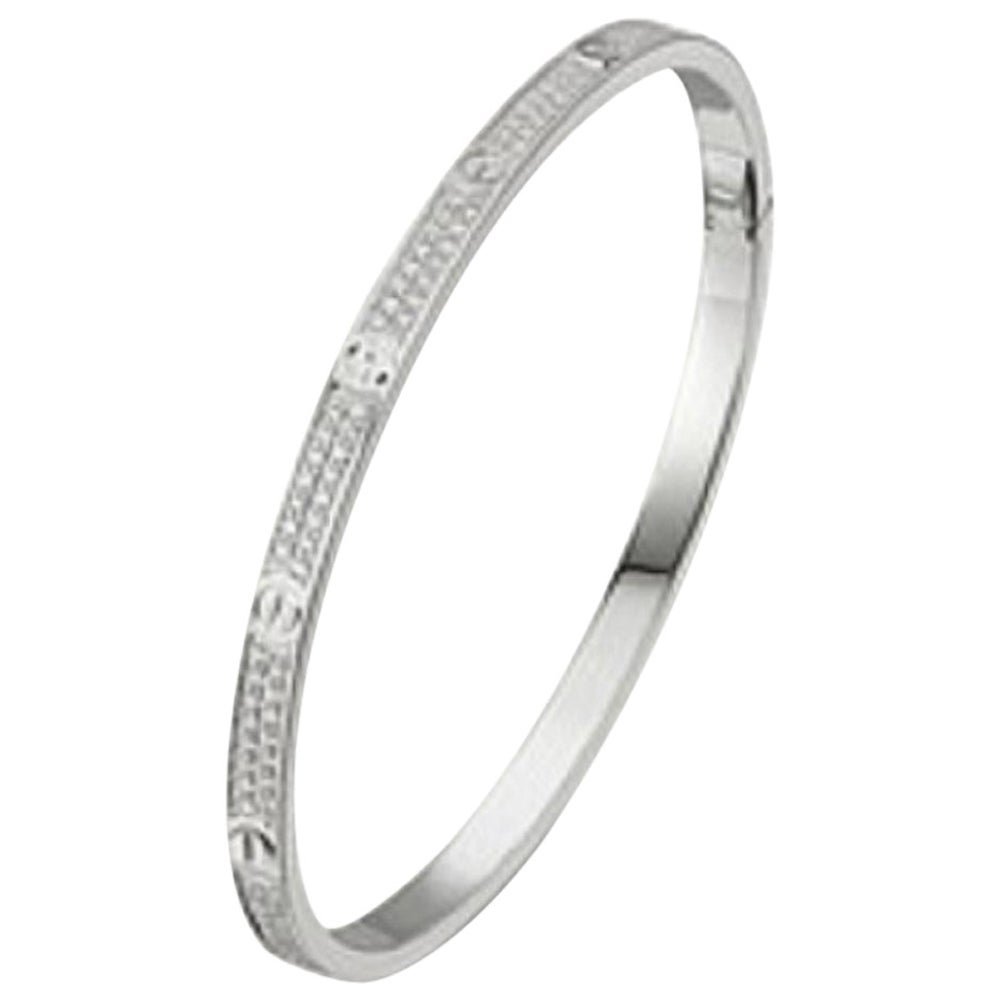 Cartier Love Bracelet Small 18k White Gold Diamonds box papers size 18