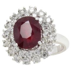 Luise Ruby Diamonds White Gold Ring 6
