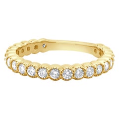 14 Karat Yellow Gold Diamond Band